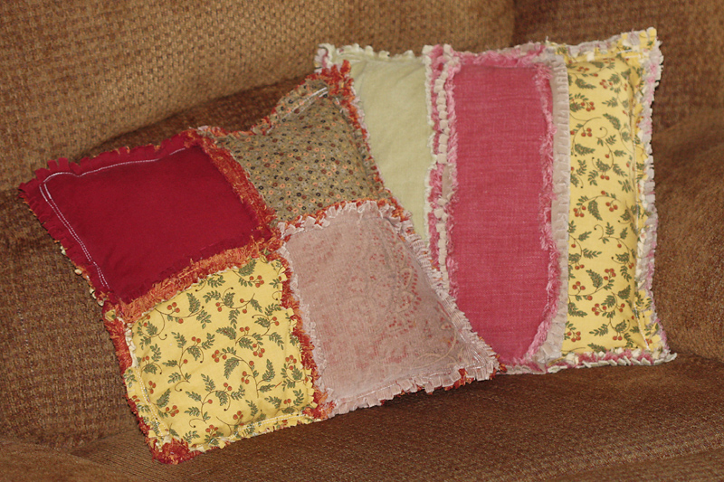 Rag Quilted Pillows