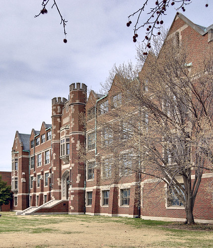 The former Christian Brothers College High School, in Clayton, Missouri, USA - exterior front