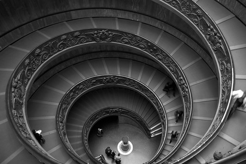 Spiral stairs of the Vatican Museum