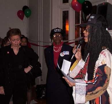 Former Mayor Sharon Pratt Kelly, Mrs. Loree Murray, and Anise Jenkins, at a Free DC (DC Statehood) event