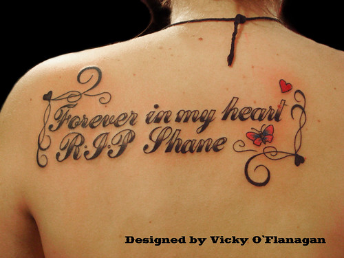 Memorial Tattoos For Nan. Memorial lettering tattoo and