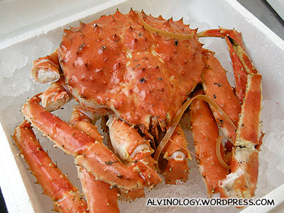 Fresh Japanese king crab