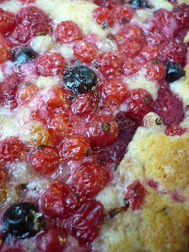 Raspberry-redcurrant pie