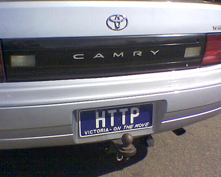 HTTP car license plate