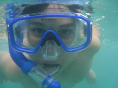 Nicholas snorkelling