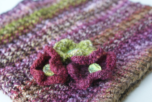 Floral Detail on Bamboo Cowl