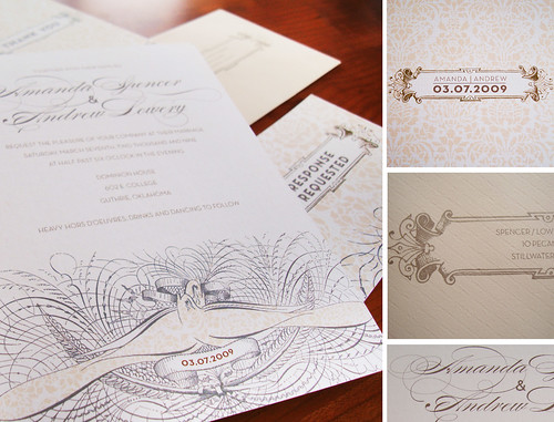 She had Kathleen design her wedding invitations for 