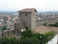 Roman tower in Carcassone