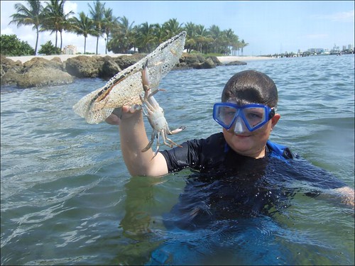Daniel with a Big Crab!