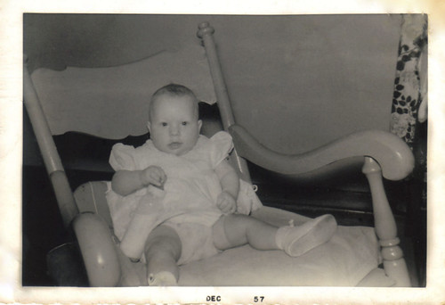 My Sister in My Grandparents' Rocking Chair, 1957