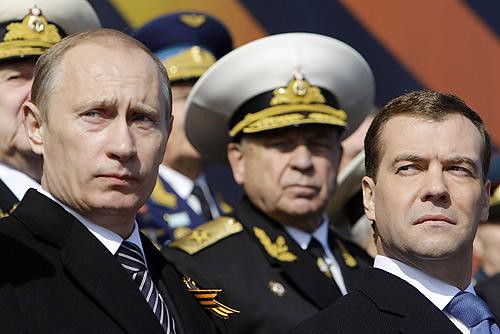 Putin und Medwedew ©  J