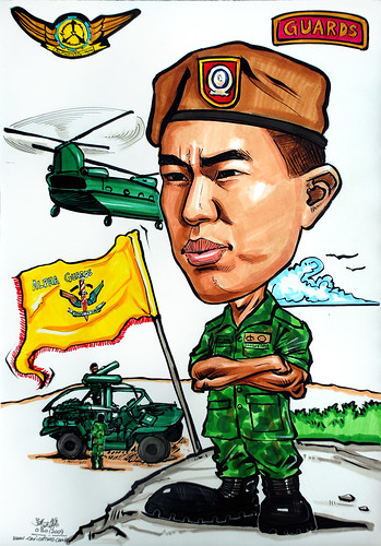 Caricature for Singapore Armed Forces