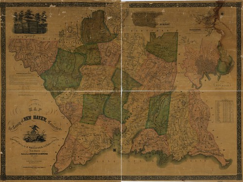 old maps of connecticut. Map of New Haven Connecticut