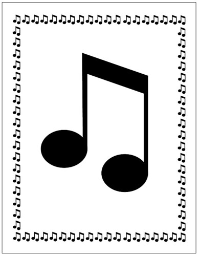 music note border