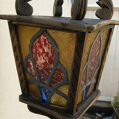 stained glass porch lamp