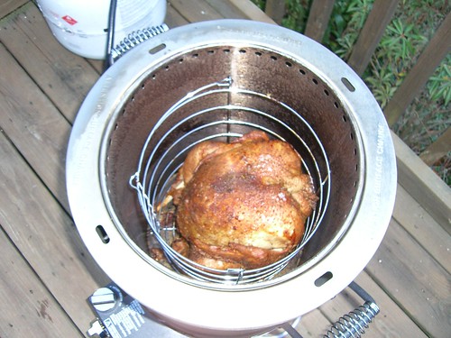 cooking the turkey