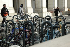 Bike parking at Union Station, DC