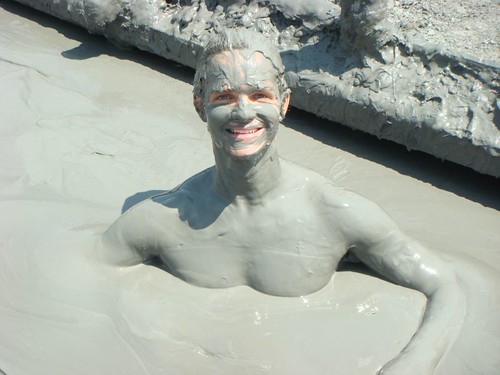 It was one of the weirdest experiences being in the mud volcano...