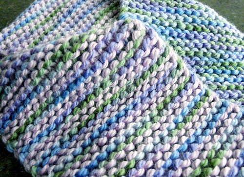 FO: Simply 17 garter stitch scarf