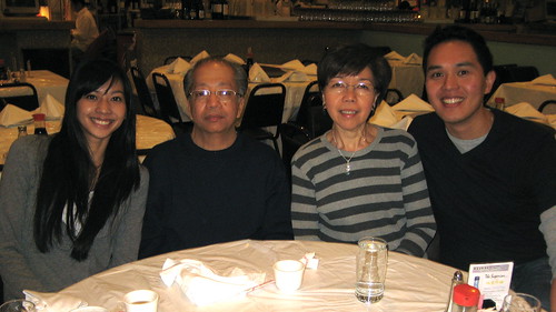 Family time: Anna (Eric's fiance), Tito Louie, Tita Sandy, and King