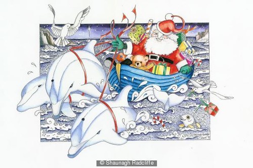 Dolphins (Santa) by Shaunagh Radcliffe