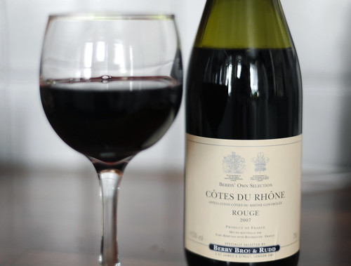 Wine of the Month:  Berry Bros & Rudd’s 2007 Cotes du Rhone Rouge Domaine Chapoton