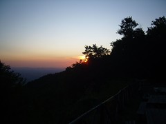 Sonnenuntergang am Monte Subasio