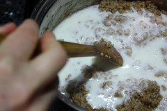 Steel-Cut Oatmeal - Adding Buttermilk