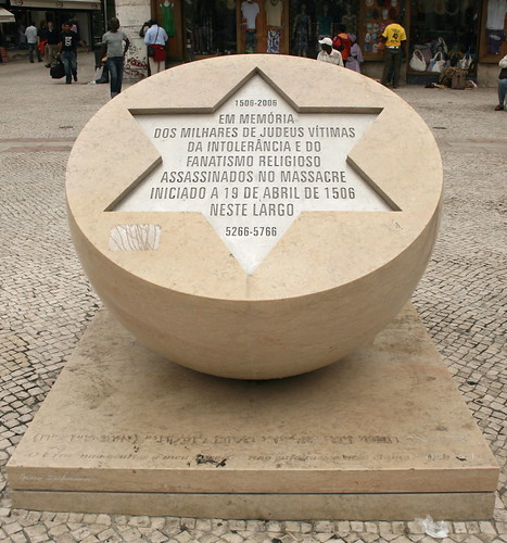 Lisbon Day 6 18 Largo Sao Domingos Jewish massacre memorial