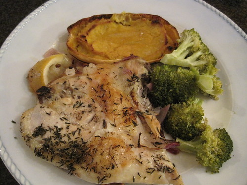 Chicken, Broccoli & Delicata Squash