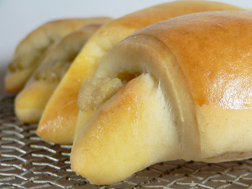 Crescent-Shaped Rolls with Sweet Pine Nut Filling