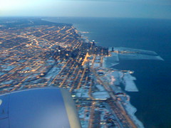 Chicago Skyline and Lake Michigan