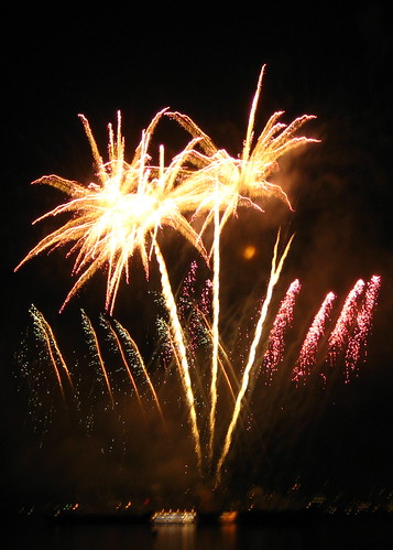 Fireworks over Lake Union