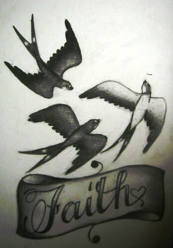 swallows faith tattoo design feedback