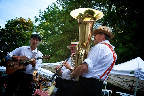 Local Dixieland trio Razzmajazz will return to the Royal City Farmers Market Oct. 8. Photo: Graham Ballantyne.