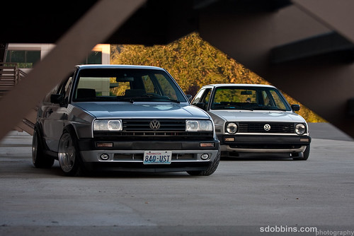 My Mk2 Jetta Coupe and Antonio's Golf GTI both 16v on Megasquirt 3687