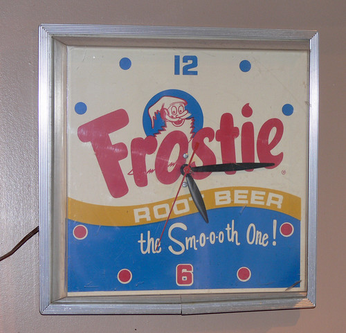 Frostie Rootbeer Clock by LauraMoncur from Flickr
