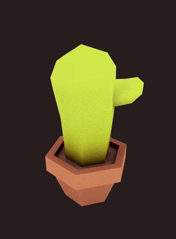 Low-poly Cactus