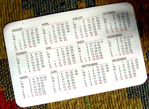 Pocket Calendar II