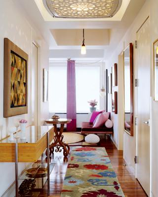 Colorful, modern, eclectic: Ideas for the hallway, from Elle Decor