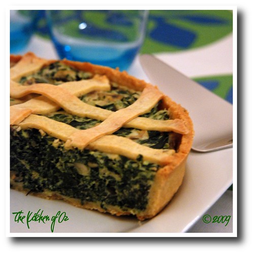 Tart with Spinach, Mushroom and Ricotta Filling