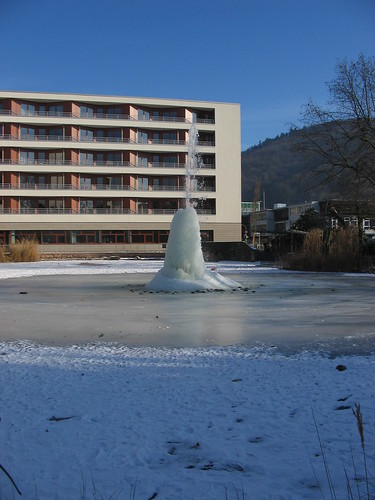 not-frozen fountain