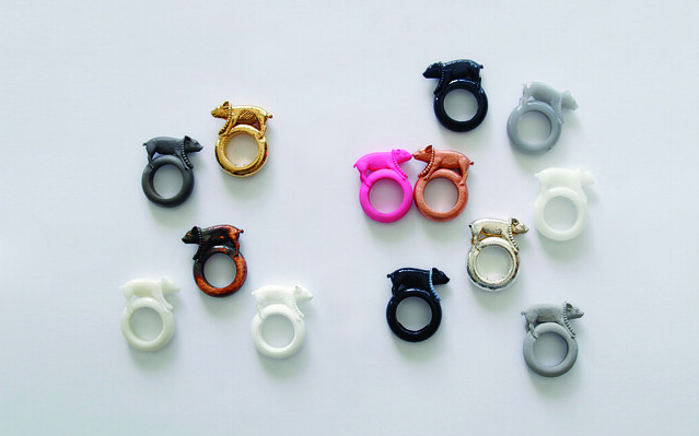 FOC Ted Noten - Pig rings by Freedom Of Creation