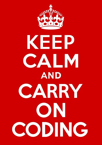Keep Calm and Carry On Coding Poster