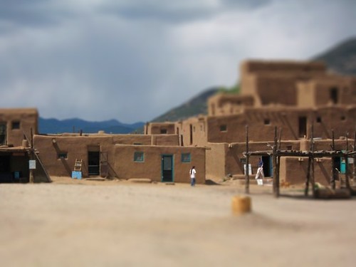 Tiltshift of Taos Pueblo