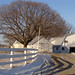 snow barn driveway