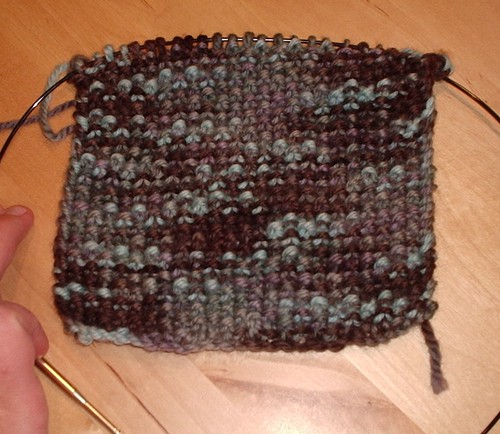 The beginning of my scarf circle scarf