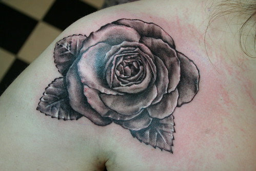 rose tattoo pictures. grey rose tattoos