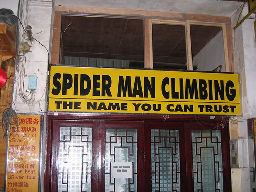 Spider Man Climbing