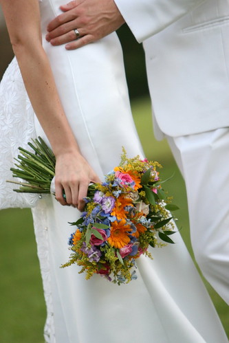 A Colorful Summer Wedding This bride was all about color and lots of it